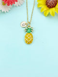 Gold Pineapple Charm Necklace, N6584