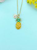 Gold Pineapple Charm Necklace, N6584