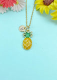 Gold Pineapple Charm Necklace, N6584