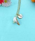 Gold Sparrow Brown Bird Charm Necklace, American Tree Sparrow, N6597