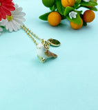 Gold Sparrow Brown Bird Charm Necklace, American Tree Sparrow, N6597
