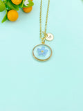 Gold Forget Me Not Charm Necklace, N5771G
