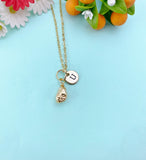 Gold TINY Potato Nuggets Charm Necklace, N6602
