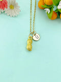 Gold Peanut Charm Necklace, N6603