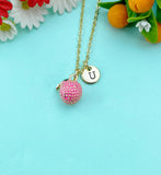 Gold Sweet Litchi Fruit Charm Necklace, N6609