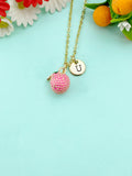 Gold Sweet Litchi Fruit Charm Necklace, N6609