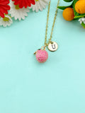 Gold Sweet Litchi Fruit Charm Necklace, N6609