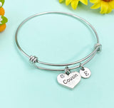 Cousin Heart Charm Bracelet, N928A