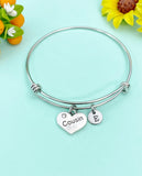 Cousin Heart Charm Bracelet, N928A