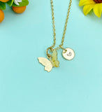 Gold Butterfly Charm Necklace, N2710G