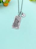 Silver Computer Keyboard Charm Necklace, N5804N