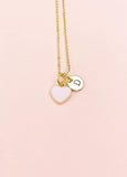 Heart Necklace, Pink, Sweet Necklace Gifts, Personalized Birthday Gift, N4331
