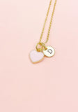Heart Necklace, Pink, Sweet Necklace Gifts, Personalized Birthday Gift, N4331