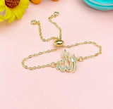 Gold Allah Charm Bracelet, N2657