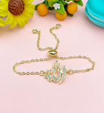 Gold Allah Charm Bracelet, N2657