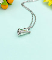 Cheerleader Megaphone Charm Necklace, N1118M