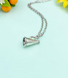 Cheerleader Megaphone Charm Necklace, N1118M