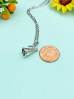 Cheerleader Megaphone Charm Necklace, N1118M