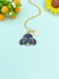 Gold Cute Dog Charm Necklace, N5908