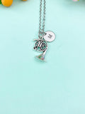 Silver French Horn Charm Necklace, Music Instrument Charm, Matching Band Gifts, Personalized Gift, N1378