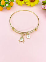 Scarab Bug Insect Charm Personized Gold Or Silver Bracelet, N4944