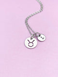 Taurus Necklace, Non-Tarnish Stainless Steel Charm Necklace, Personalized Gift, N1052