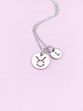 Taurus Necklace, Non-Tarnish Stainless Steel Charm Necklace, Personalized Gift, N1052