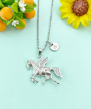 Pegasus Horse with Wings Charm Necklace, N6631