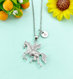 Pegasus Horse with Wings Charm Necklace, N6631