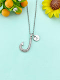 Fishhook Charm Necklace, N6633