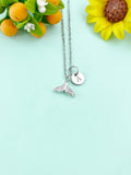 Whale Tail Charm Necklace, Fish Tail, N6634