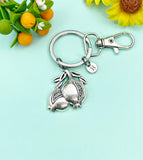 Silver Pomegranate Charm Keychain, N778K