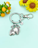 Silver Pomegranate Charm Keychain, N778K