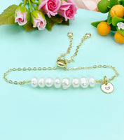 Pearl Bracelet, Natural Cultured Freshwater Pearl Bracelet, Pearl Jewelry, N6115P