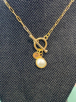 Pearl Necklace, Natural Pearl Jewelry, Gold or Silver Option, N6556P