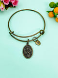 Saint Jude Charm Bracelet, San Judas Charm, Personalized Gift, N4667