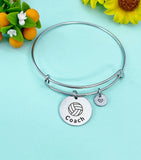 Volleyball Coach Bracelet Stainless Steel, Christmas Gifts for School Sport Team Volleyball Coach, D127