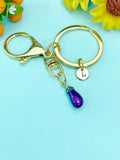 Purple Eggplant Charm Keychain, N5630K