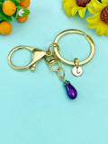 Purple Eggplant Charm Keychain, N5630K