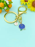 Gold Blueberry Charm Necklace, Fruit Blueberry Charm, N3131K