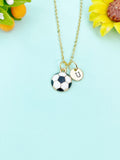 Gold Soccer Ball Charm Necklace, N6651
