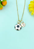 Gold Soccer Ball Charm Necklace, N6651