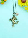 Bucking Bronco Horse Charm Bronze Necklace, N6658