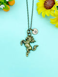 Bucking Bronco Horse Charm Bronze Necklace, N6658