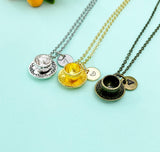 Cup and Saucer Charm Necklace, N6661M