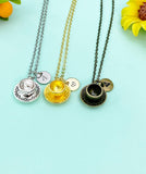 Cup and Saucer Charm Necklace, N6661M
