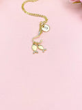 Gold Fish on the Hook Necklace, N3013