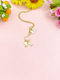 Gold Fish on the Hook Necklace, N3013