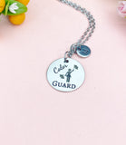 Color Guard Charm Necklace, Senior School Marching Band Jewelry Gift, D595