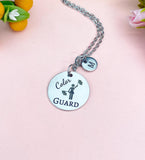Color Guard Charm Necklace, Senior School Marching Band Jewelry Gift, D595